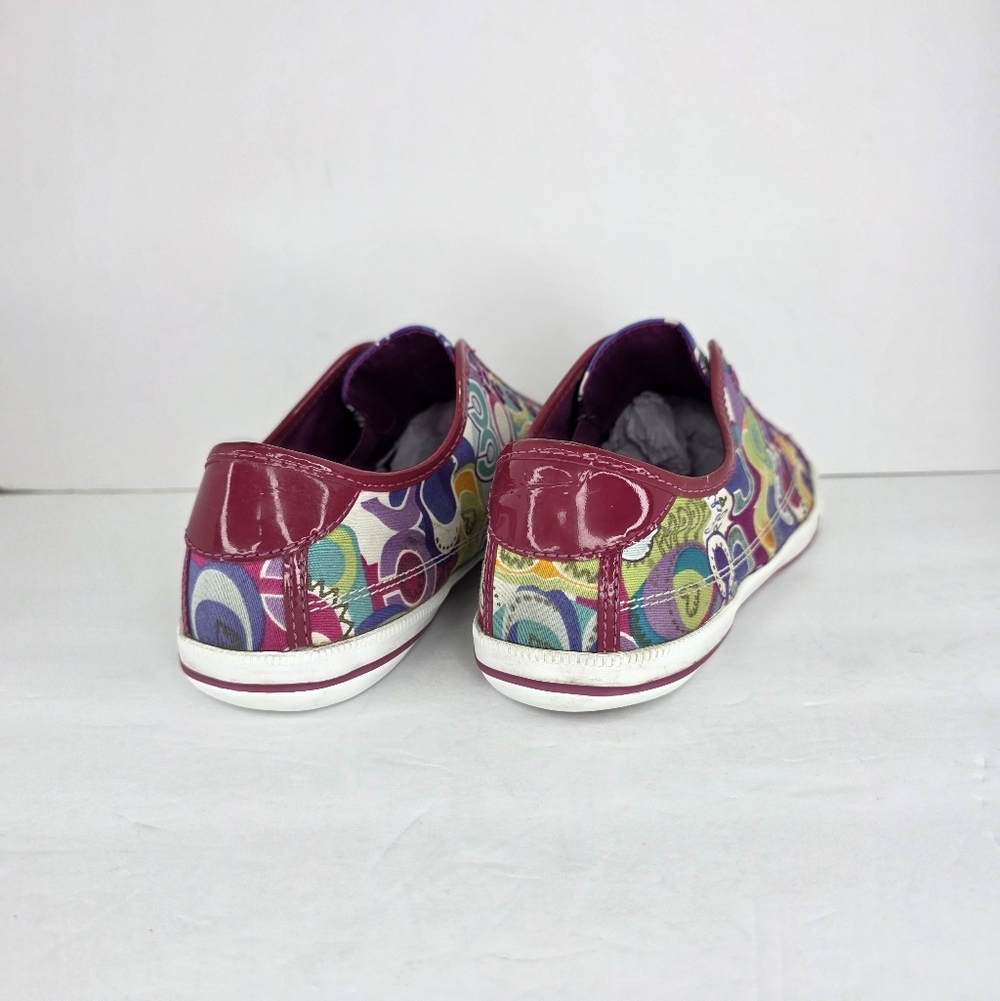 Coach Y2k Barrett Pop Graphic Multicolor Punk Preppy Slip-On Sneakers Size 9.5 B - Picture 9 of 16